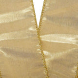 Simply Gold Metallic Wired Ribbon 2 1/2 '' X 10 yd - 1 / ROLL