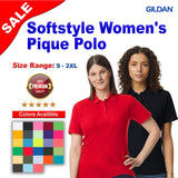 Gildan® Softstyle Women's Pique Short Sleeve Polo T-Shirt