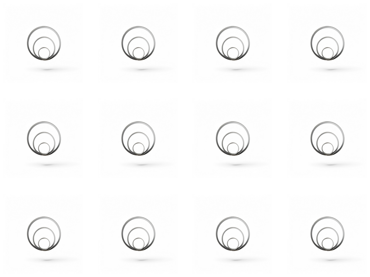 Round Cookie Cutter Set – 1, 2, and 3 inch Sizes for Cookies, Biscuits, Donuts and More