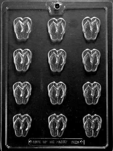 Bite Size Flip Flop Sandals Chocolate Mold - LPM221