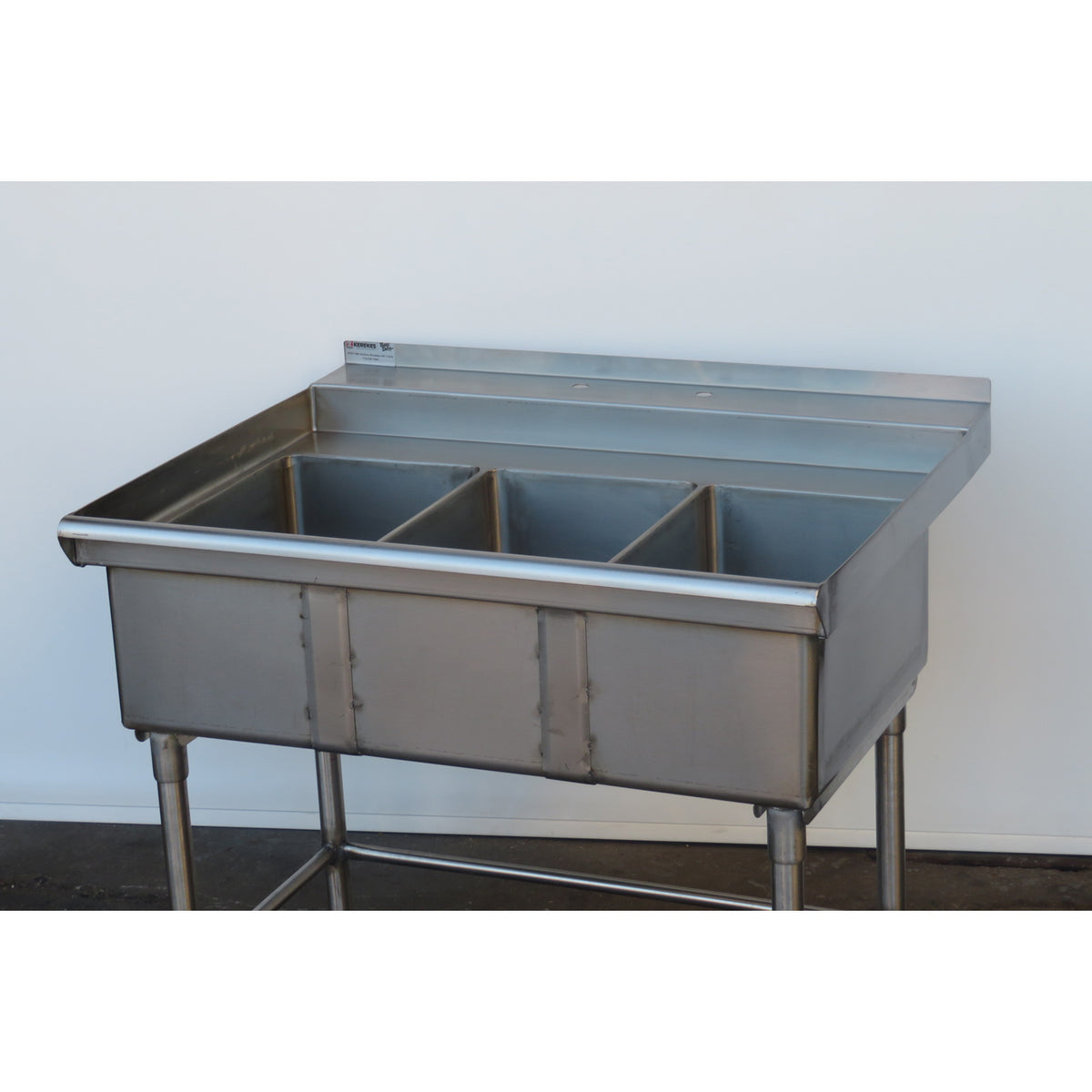 3 Compartment Sink 41.5" X 29.5"