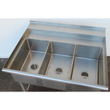 3 Compartment Sink 41.5" X 29.5"