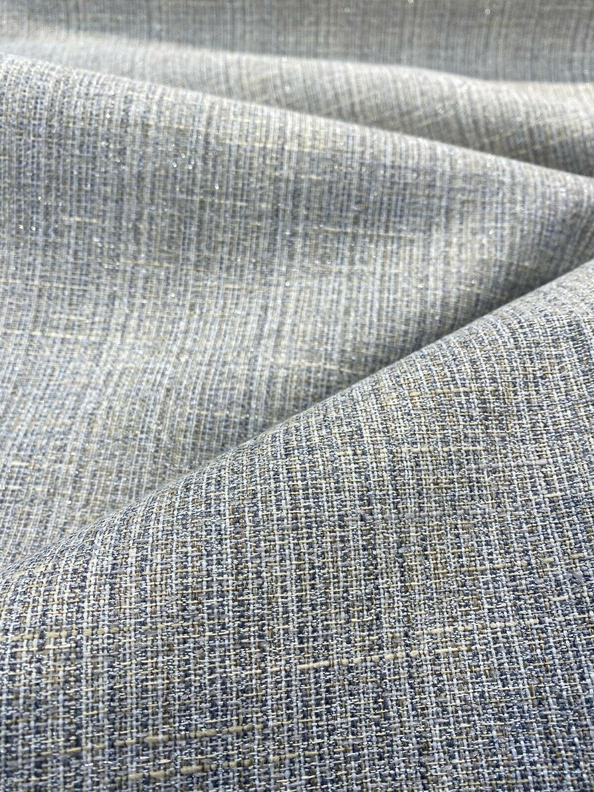 Swavelle All That Glam Polyester Upholstery Fabric - Gray Beige Sparkle Bits, 58" Width (1 Yard)