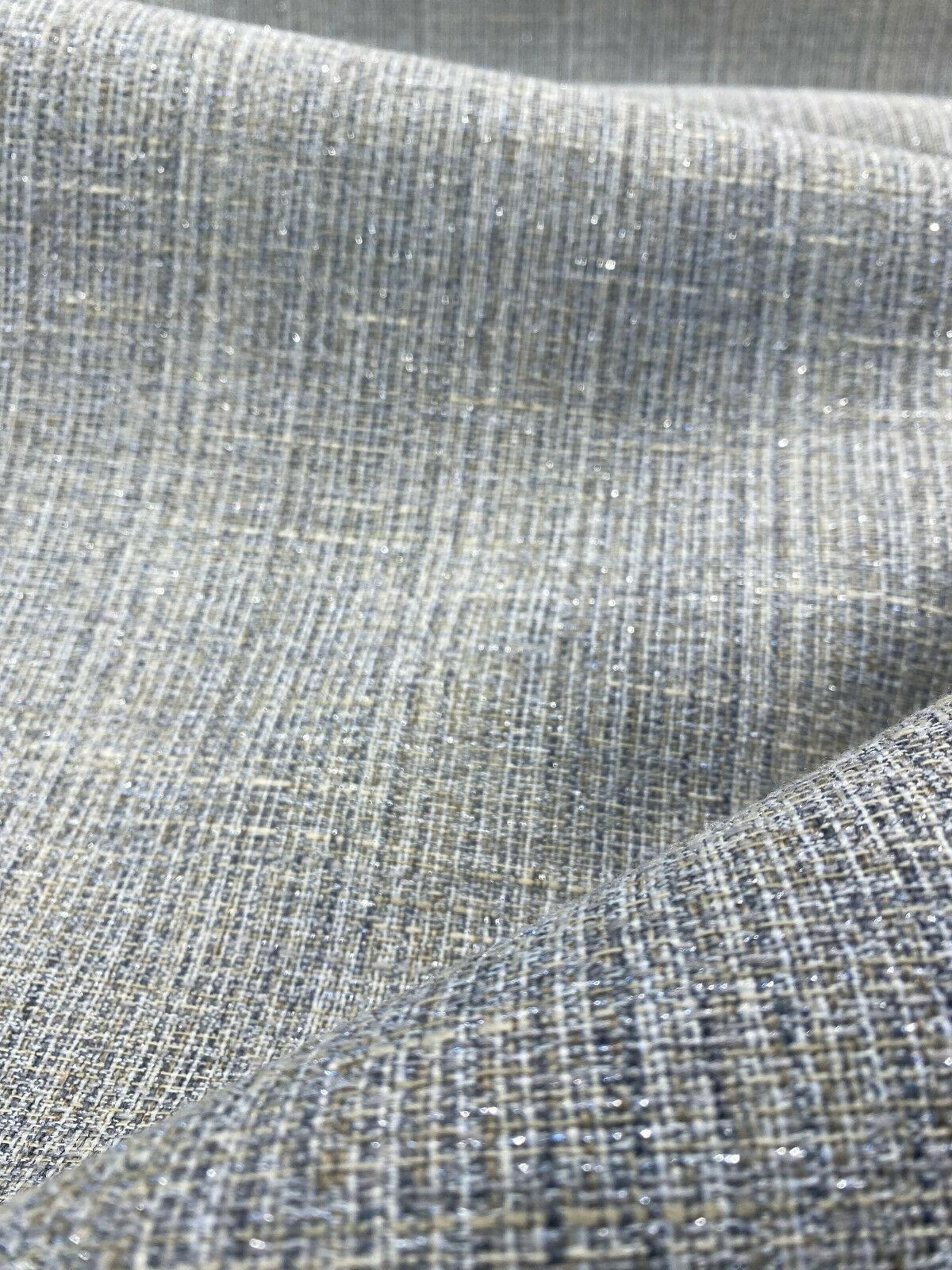 Swavelle All That Glam Polyester Upholstery Fabric - Gray Beige Sparkle Bits, 58" Width (1 Yard)