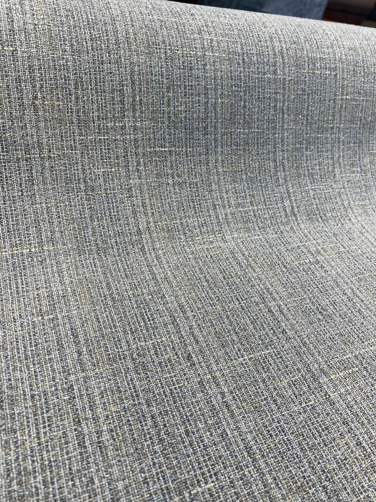 Swavelle All That Glam Polyester Upholstery Fabric - Gray Beige Sparkle Bits, 58" Width (1 Yard)