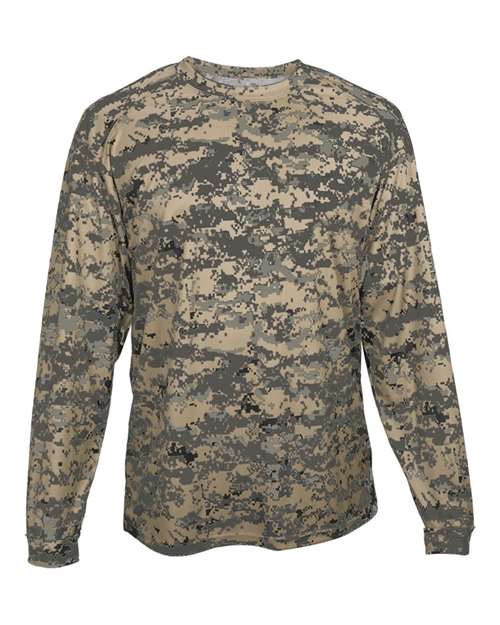 Youth Digital Camo Long Sleeve Performance T-Shirt