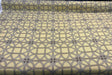 Williamsburg Waverly Lamerie Lattice Linen Fabric - Sepia Geometric Lattice, 54" Width (1 Yard)