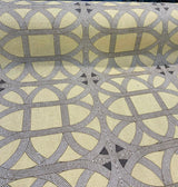 Williamsburg Waverly Lamerie Lattice Linen Fabric - Sepia Geometric Lattice, 54" Width (1 Yard)