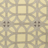 Williamsburg Waverly Lamerie Lattice Linen Fabric - Sepia Geometric Lattice, 54" Width (1 Yard)