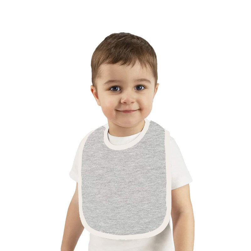 RADYAN® Infant Soft Contrast Trim Jersey Bib
