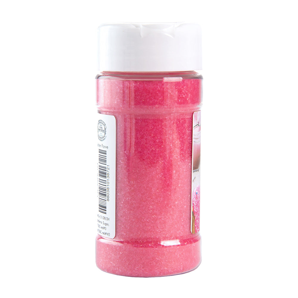 O'Creme Pink Sanding sugar, 3.5 oz.