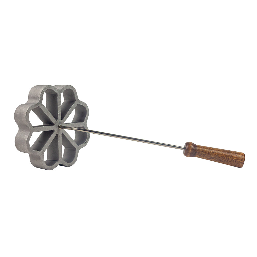 O'Creme Rosette-Iron Mold, Cast Aluminum Large Floral Shape