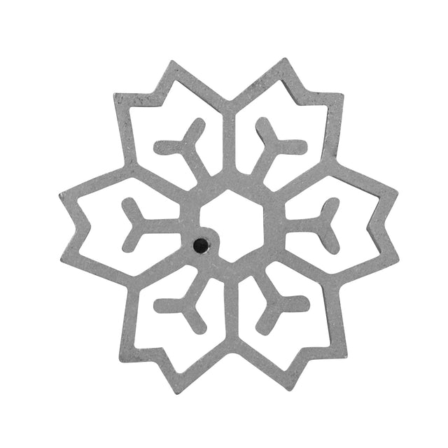 O'Creme Rosette-Iron Mold, Cast Aluminum 2 in 1 Snowflake Design / Shape
