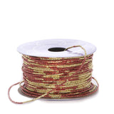 Variegated Metallic Cord 1 1/2 mm X 50 yd Red / Gold Color 1 / ROLL