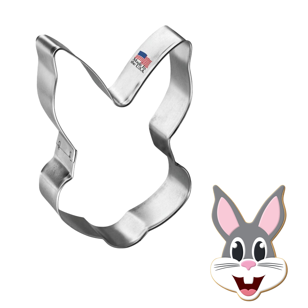 Bunny Rabbit Face Cookie Cutter 3.75 in B1140