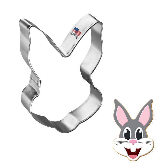 Bunny Rabbit Face Cookie Cutter 3.75 in B1140