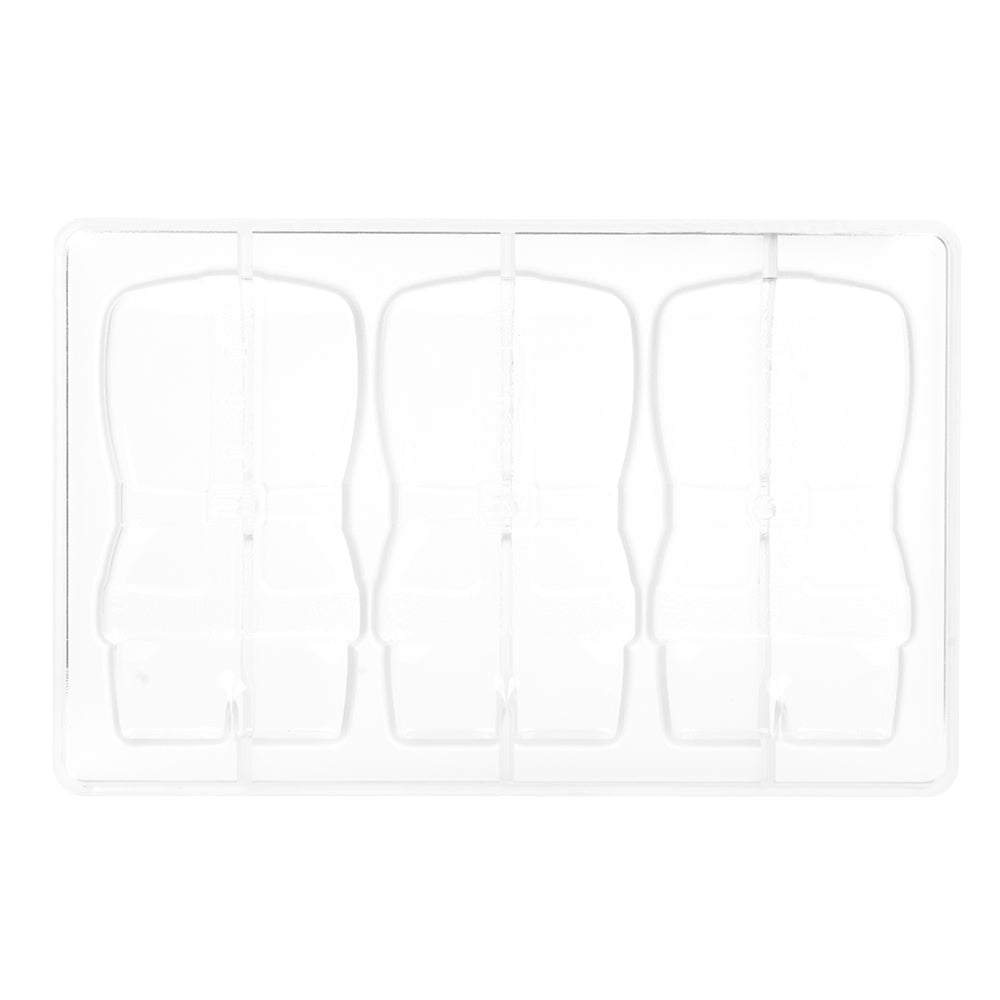 Greyas Polycarbonate Chocolate Mold, Santa Bar by Luis Amado, 3 Cavities