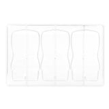 Greyas Polycarbonate Chocolate Mold, Santa Bar by Luis Amado, 3 Cavities