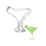 Margarita Glass with Lime Cookie Cutter 4 in B1135
