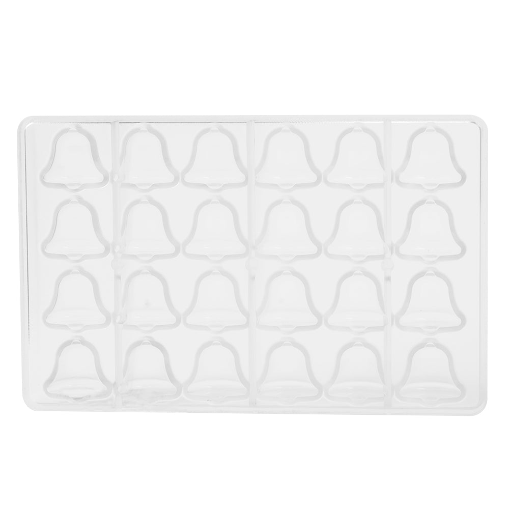 Greyas Polycarbonate Chocolate Mold, Bell by Luis Amado, 24 Cavities