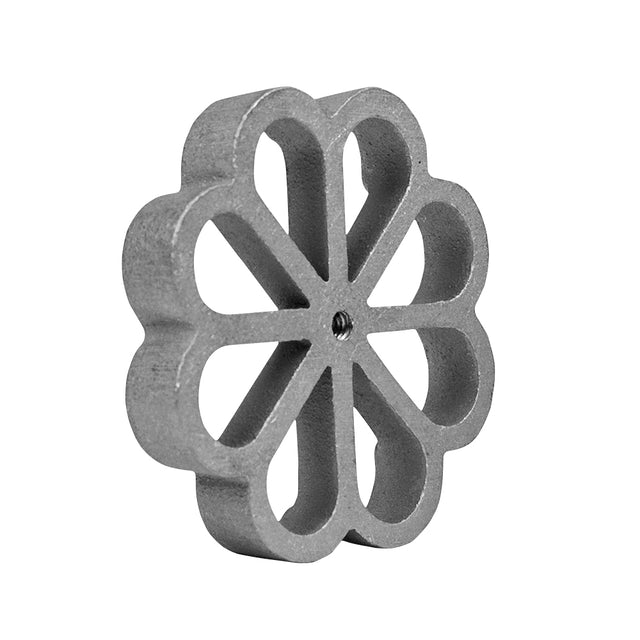 O'Creme Rosette-Iron Mold, Cast Aluminum Medium Flower