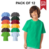 12 Pack Gildan® Heavy Cotton Youth T-Shirt