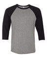 BELLA + CANVAS® Three-Quarter Crewneck Baseball T-Shirt