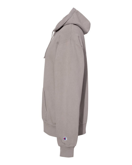 Champion garment-dyed cotton fleece hoodie