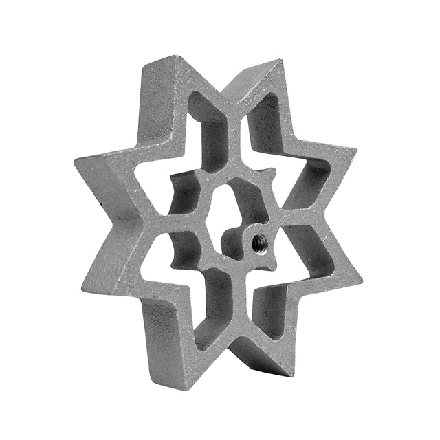 O'Creme Rosette-Iron Mold, Cast Aluminum Eight Pointed Star