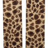 Leopard Pattern Satin Ribbon Brown Leopard