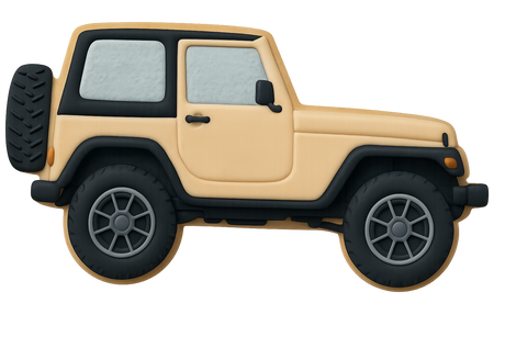 SUV Military Off-Road Vehicle Cookie Cutter 4.25 in B1534