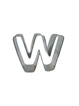 Letter W Tin Cookie Cutter 3 in B0123