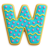 Letter W Tin Cookie Cutter 3 in B0123