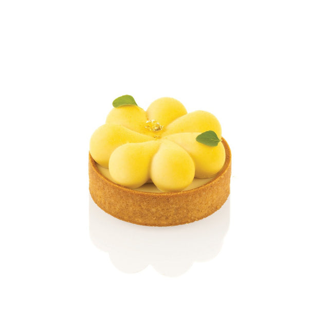 Silikomart KIT TARTE RING BLOSSOM 70, Ring and Mold Set