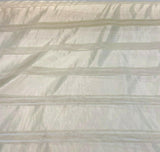 French Sheer Voile Polyester Fabric - Golden Tint Stripe, 118" Width (By The Yard)