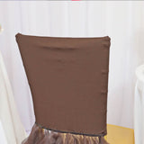 1 Piece Champagne Elegance Stretch Spandex Chiavari Chair Cover with Ballerina Flair