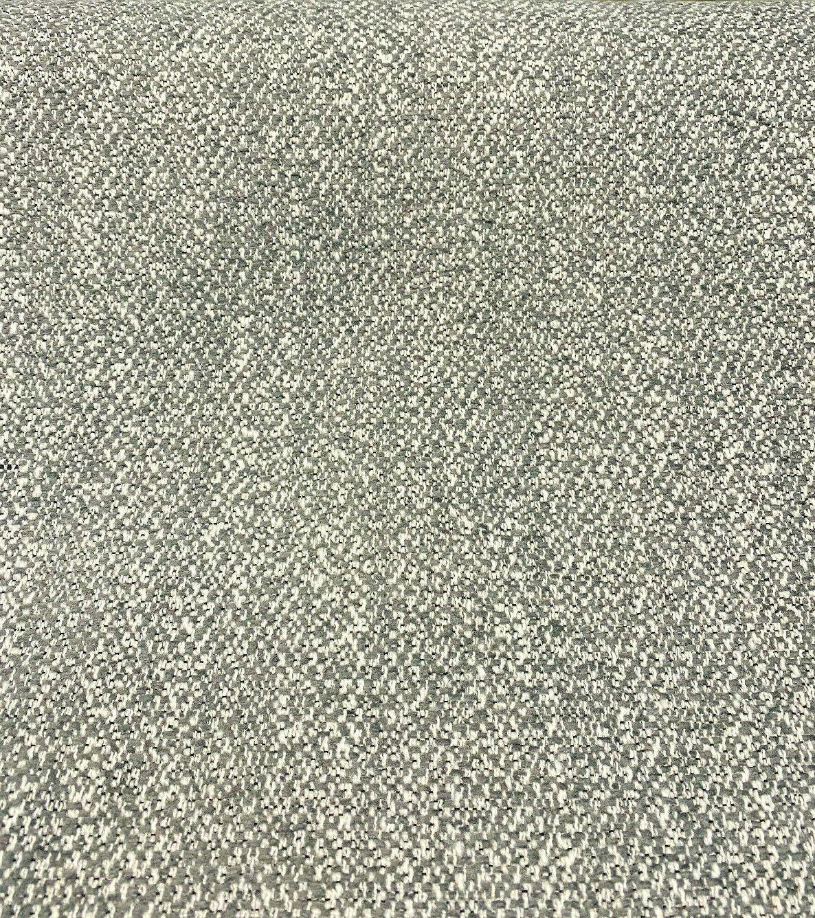 Mirage Pebble Gray Chenille Upholstery Fabric - Gray White Interwoven, 55" Width (1 Yard)