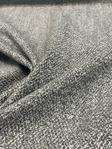 Mirage Pebble Gray Chenille Upholstery Fabric - Gray White Interwoven, 55" Width (1 Yard)
