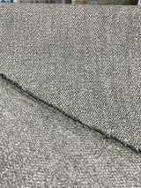 Mirage Pebble Gray Chenille Upholstery Fabric - Gray White Interwoven, 55" Width (1 Yard)