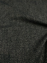 Mirage Pebble Black Rock Chenille Polyester Fabric - Black Gray/Taupe Interwoven Woven Solid, 55" Width (1 Yard)