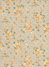 Swiss Dot Chiffon Ditsy Floral Fabric Taupe