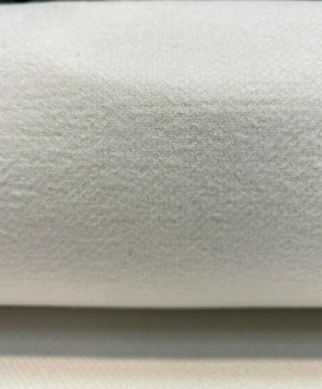 Kashmire Bleach Cotton Polyester Upholstery Fabric - Off White, Soft Hand, 59-60" Width (By The Yard)