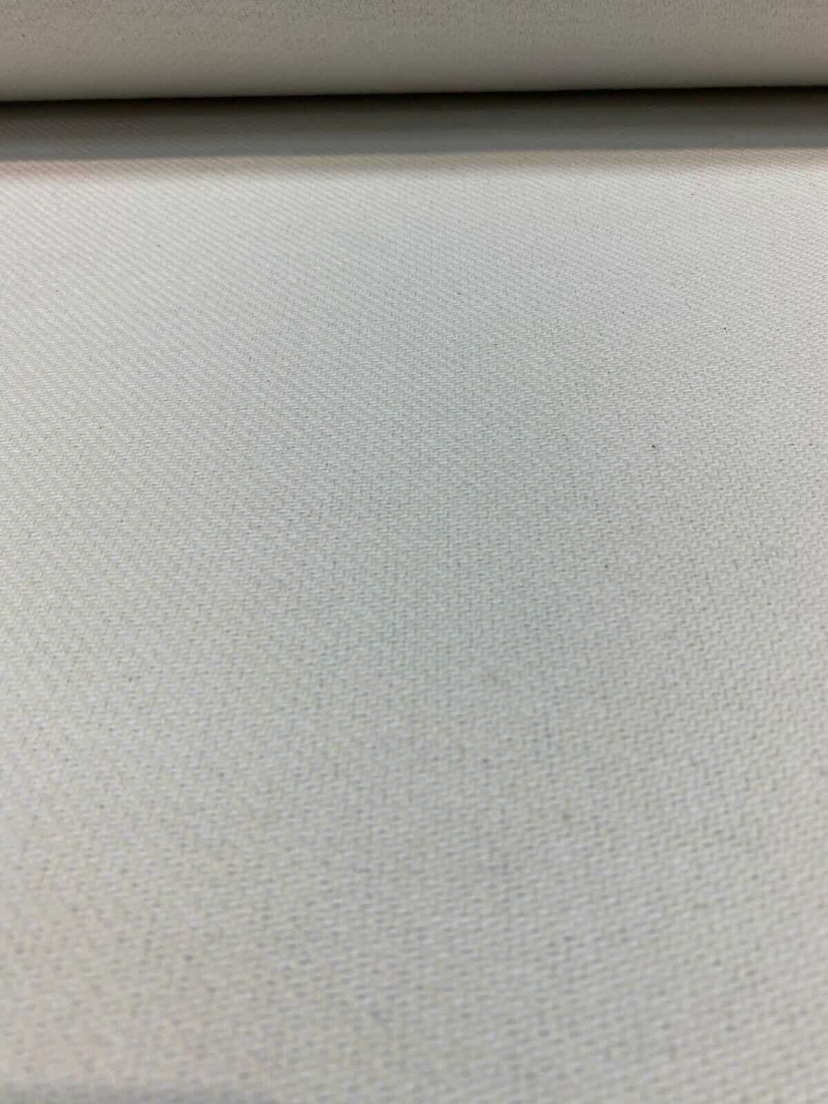 Kashmire Bleach Cotton Polyester Upholstery Fabric - Off White, Soft Hand, 59-60" Width (By The Yard)