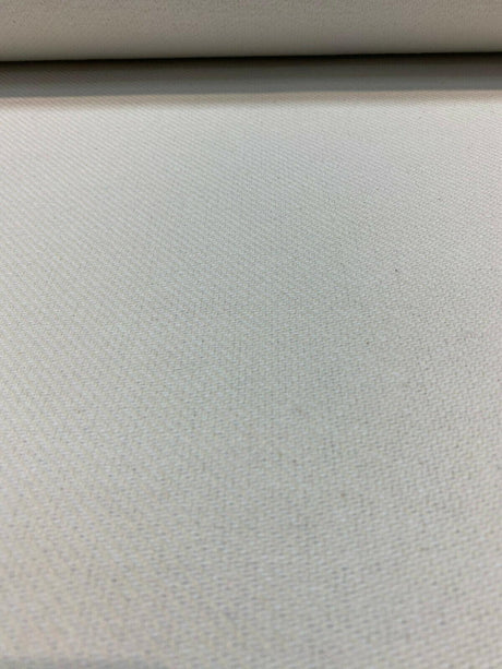 Kashmire Bleach Cotton Polyester Upholstery Fabric - Off White, Soft Hand, 59-60" Width (By The Yard)