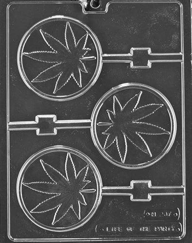 Marijuana Leaf Lolly Chocolate Mold - LPM237