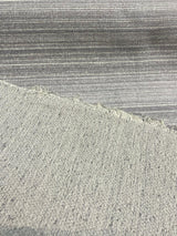 Robert Allen Ocean Ash Chenille Fabric - Gray Blue Stripe, 56" Width, 7" Horizontal Repeat (1 Yard)