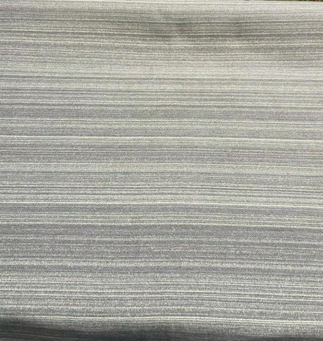 Robert Allen Ocean Ash Chenille Fabric - Gray Blue Stripe, 56" Width, 7" Horizontal Repeat (1 Yard)