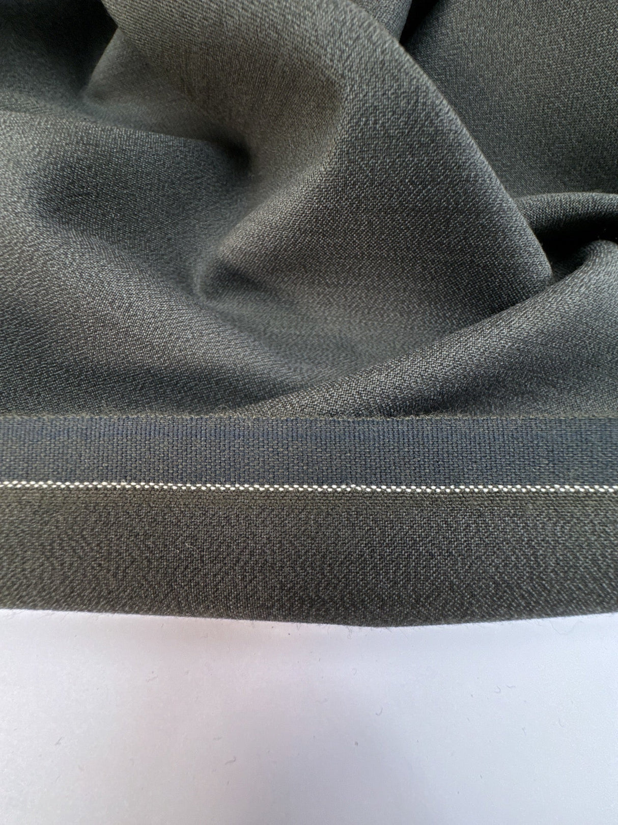 Wool Crepe Melange Green-Blue