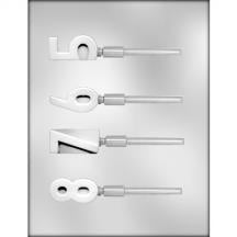 Number 5-6-7-8 Sucker Chocolate Mold