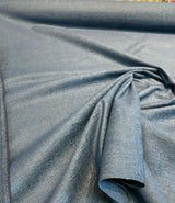 Crypton Chenille Granbury Blue Chenille Fabric - Blue With Shades Of Beige Gold, 57.5" Width (1 Yard)